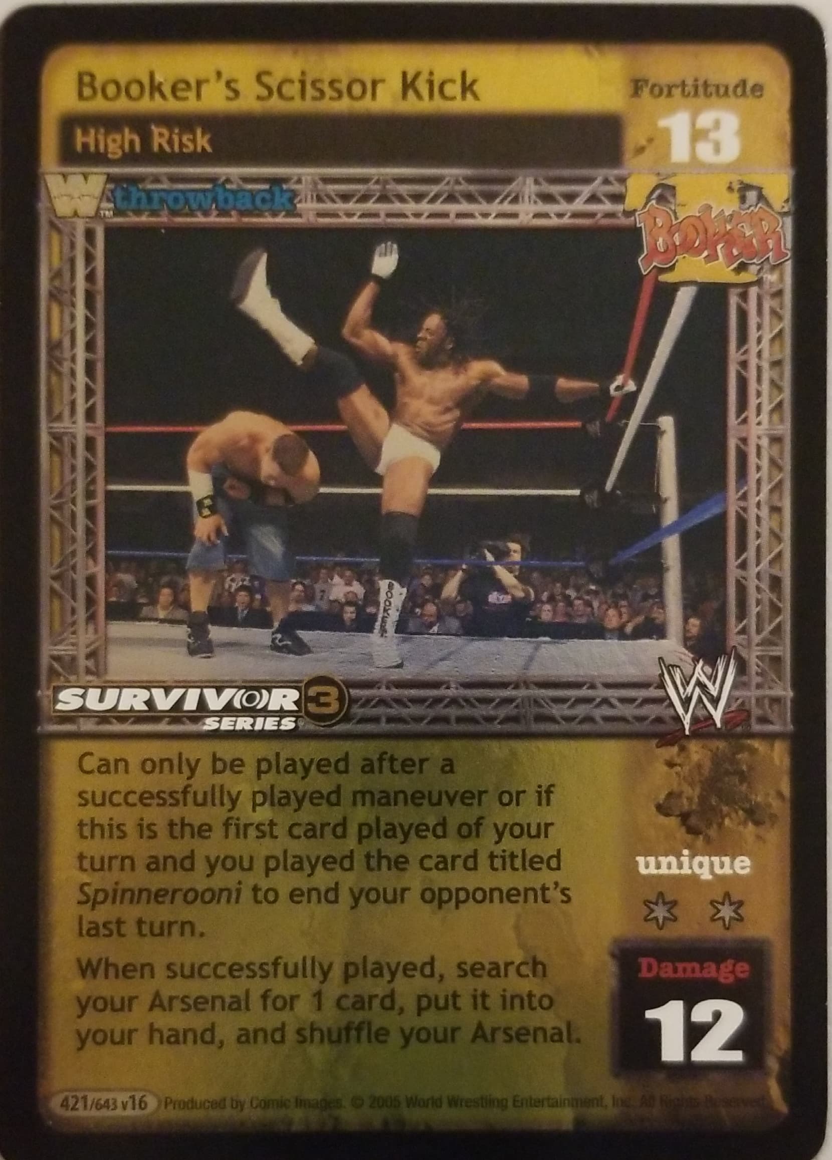 Bookers Scissor Kick THROWBACK